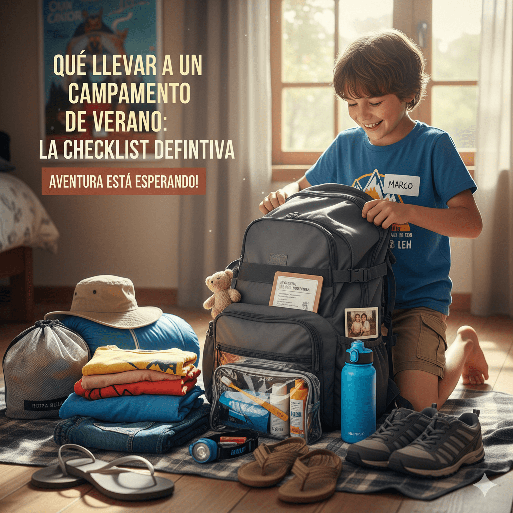 lista campamento de verano niños